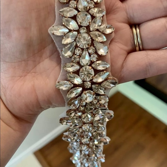 Embroidered and Beaded Lace Sheath Wedding Dress - Picture 9 of 10